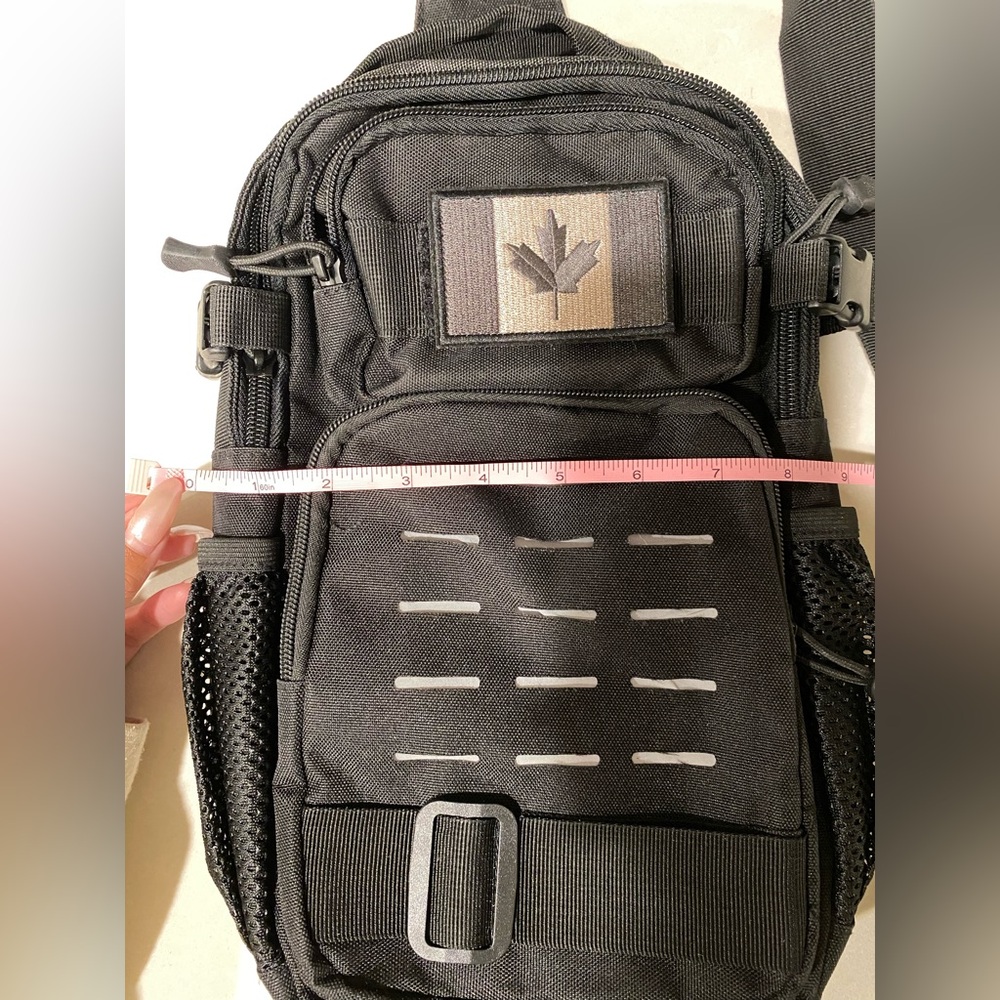 Black Tactical Sling Bag - Picture 5 of 12